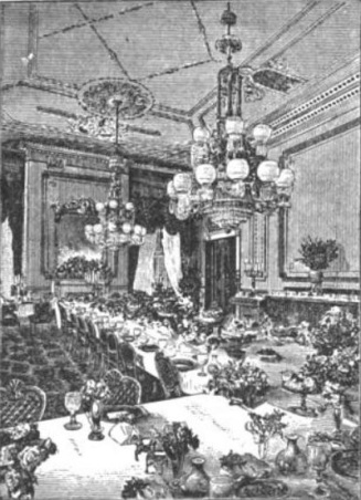 White_House_state_dining_room_during_Franklin_Pierce_administration